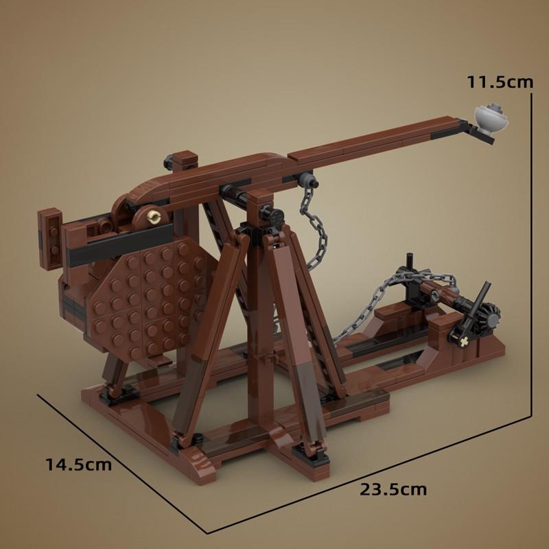 MOC Medieval Furniture Building Blocks Cannon Sheepskin Leather Rack Spinning Wheel Map Desk Loom Bricks Toys Kids Gift