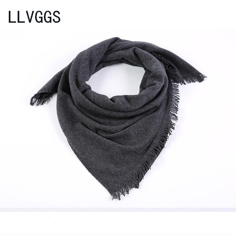 Ladies full hair scarf casual fashion versatile simple comfortable business travel autumn and winter windproof warm