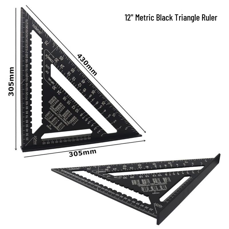 Aluminum Alloy Woodworking Triangle Ruler