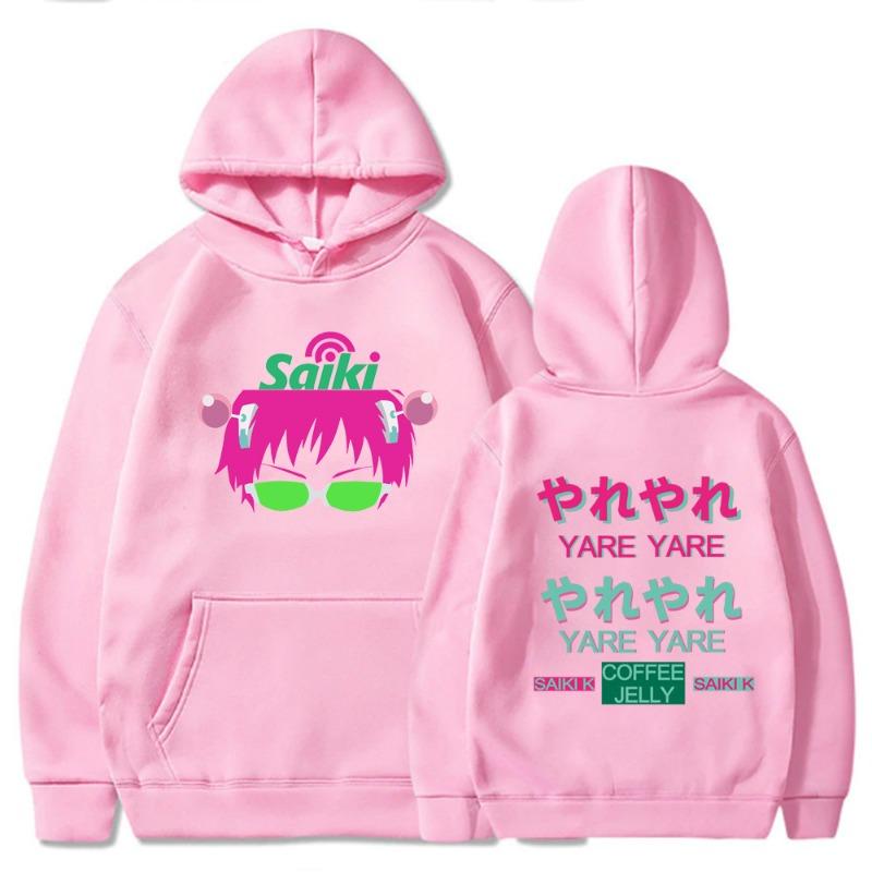 The Disastrous Life of Saiki K Men's Hoodie Vintage Unisex Pullover Men Vintage Graphic Hoody Tops Oversize Clothing