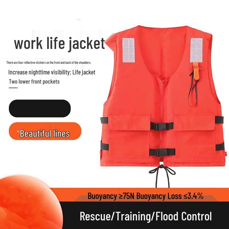 OLOMM Adult Zippered Life Vest