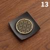 Enamel Chinese Style Coaster Square Non-slip Heat Insulation Tea Cup Mat Tea Ceremony Kung Fu Tea Pads Tea Set Accessories