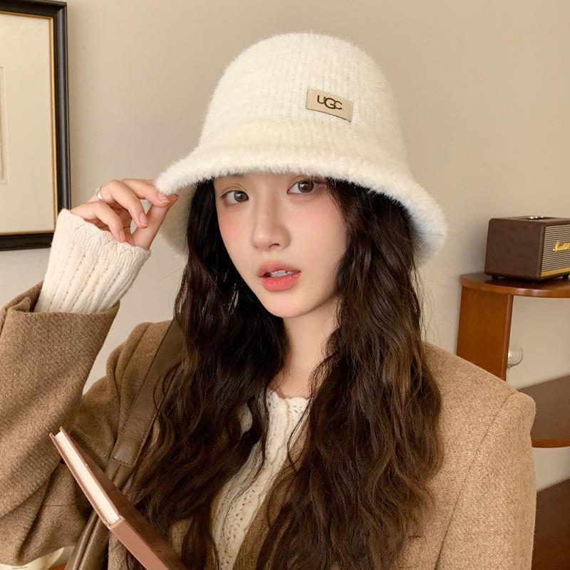Winter Hat Women's Fleece Thickened Bucket Hat Warm Fashion Bucket Hat Windproof Basin Hat
