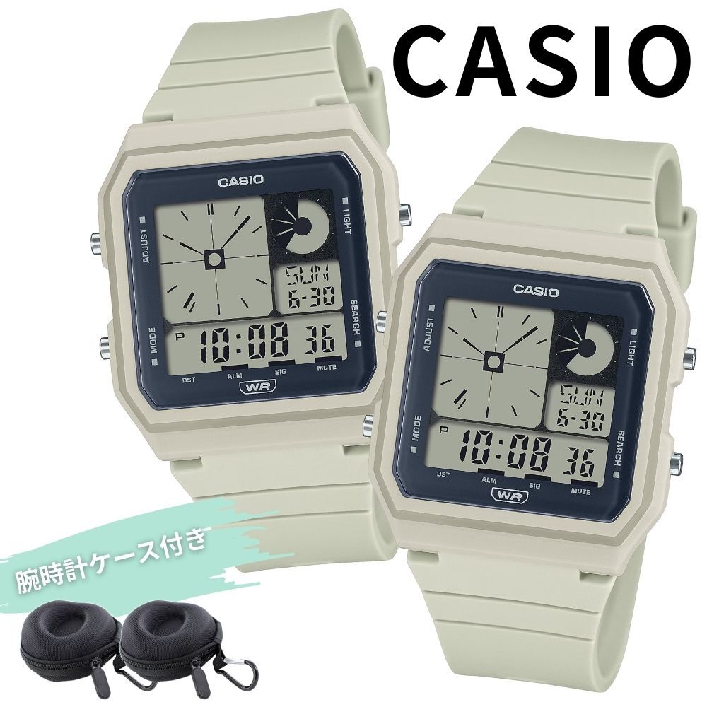 Casio Pair Watches Digital Watch with Storage Resin Entrance Ceremony Case, Band, Unisex, Men's, Women's, Kids, Coming-of-Age