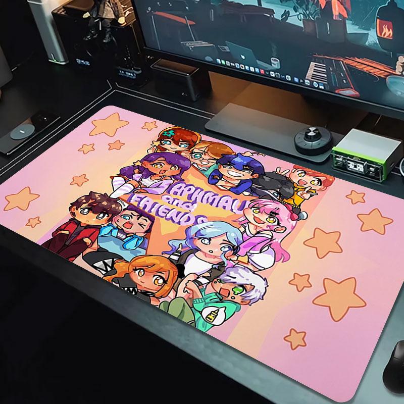 Aphmau Large Size Mouse Pad Large Gaming Table Cushion Non-slip Laptop Tablet Big Mousepad XXL Mat Mini PC Playmat With Lock edge