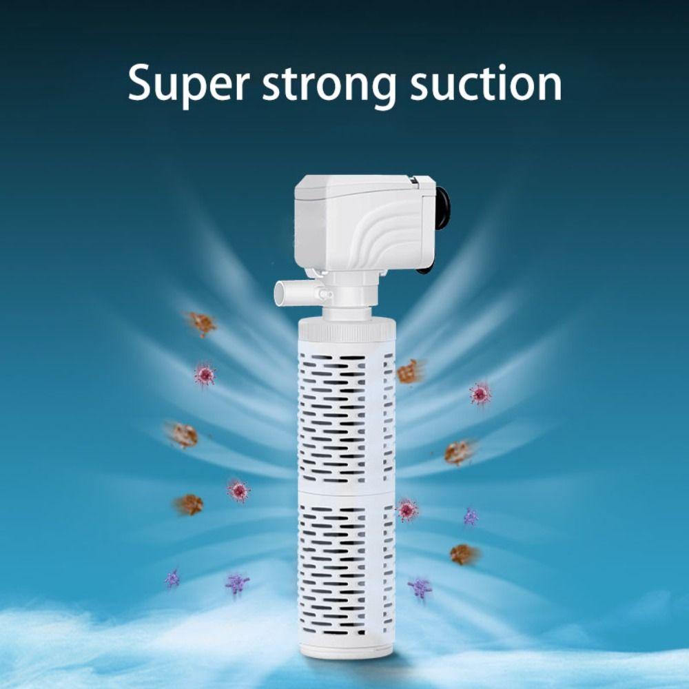 3 in 1 Aquarium Internal Filter Silent Water Circulation Pump Aquarium Filter Pump  Hotel