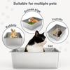 Cat Litter Box Kitten Toilet Pet Supplies Kitty Litter Pan High Side Kitten Open Potty Pan Pet Litter Tray Indoor Litter Tray