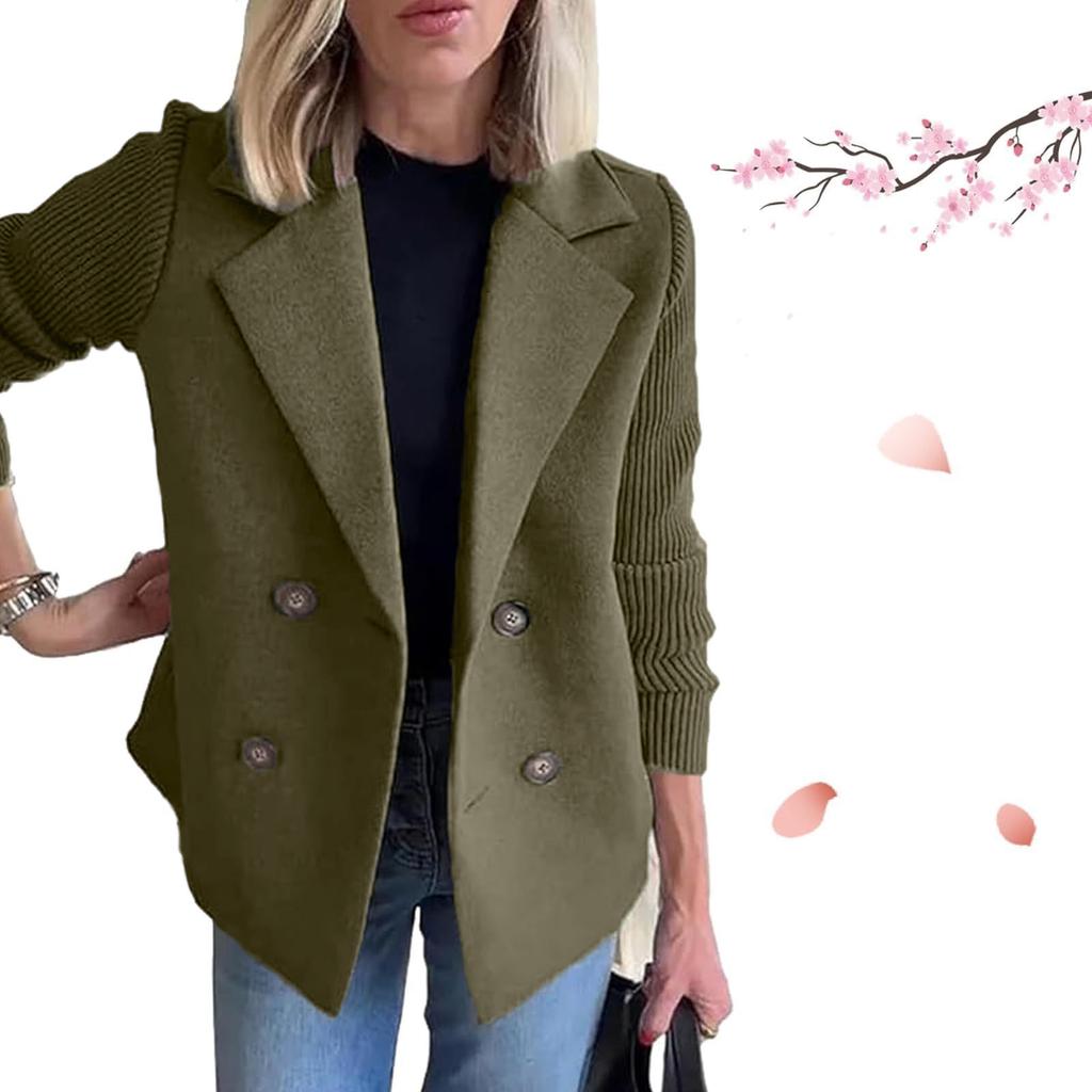 Spring and Autumn Women's Fashion Elegant Jackets Solid Color Casual Loose Jackets Winter Retro Jackets Autumn Tops