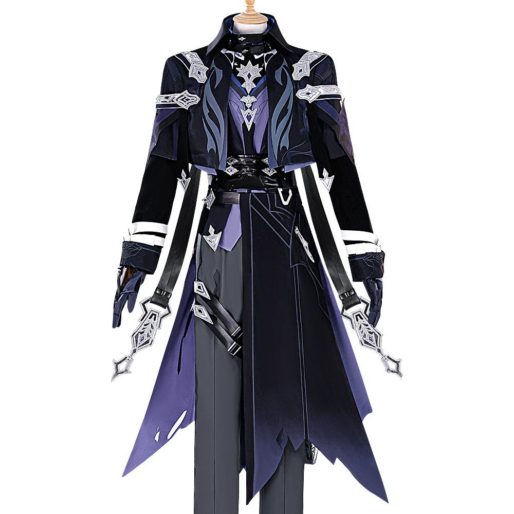 Genshin Impact Flins Cosplay Costume Set With Accessories For Anime Role Play
