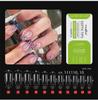 Frosted Fine Dog White Nail Art Tips - Ultra-thin Seamless False Nail Stickers