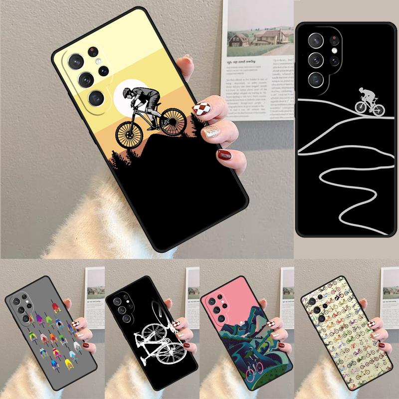 BIKE CYCLING art Phone Case for Samsung Galaxy note 10 pro S26 Ultra S23 S24 FE S25 S21 S22 PLUS shockproof Cove