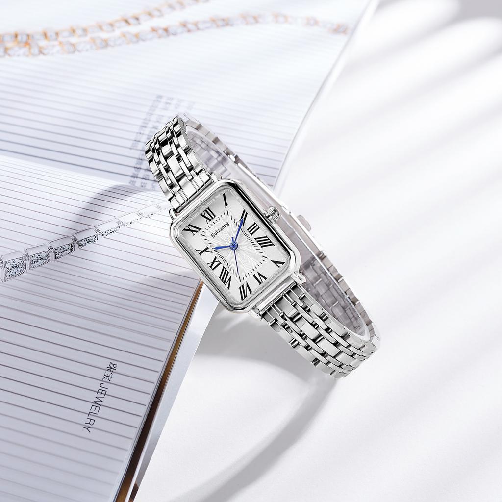 Nové dámské diamantové křemenné hodinky - Přesný strojek, dámské Elegantní designové ležérní hodinky 25