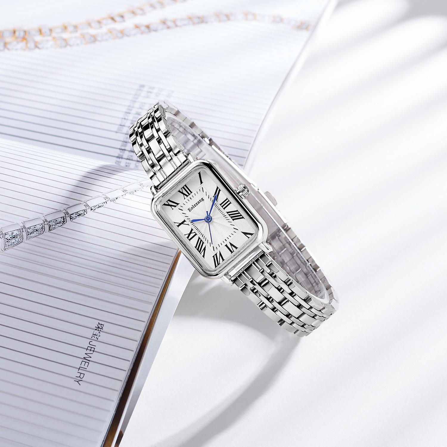 

Новые женские кварцевые часы с бриллиантами - Точный механизм, женские элегантные часы в стиле кэжуал 25 серебряный