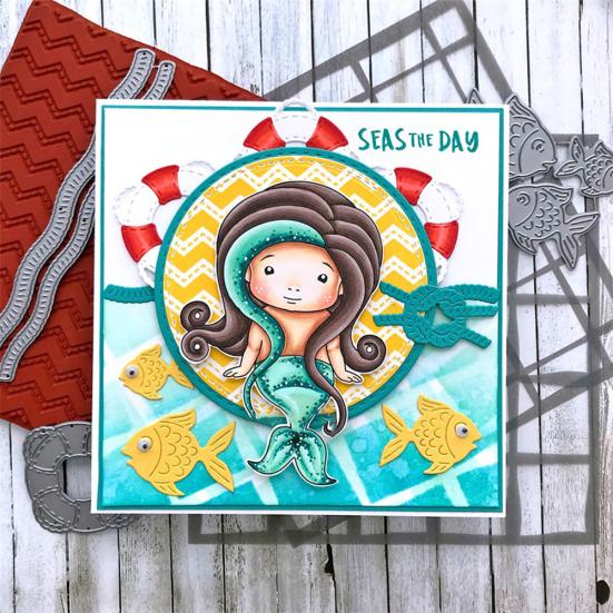 Fisch Metall Stanzformen DIY Scrapbooking Prägung Papier Karten Album Schablone