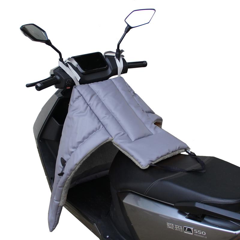Windproof Plush Winter Cover for Electric Scooters & Motorcycles - Universal, All-Season, Two-Piece