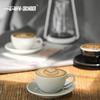 MHW-3BOMBER 280ML Šálek na espresso s podšálkem a lžičkou Keramický čajový hrnek Sada Domácí kuchyňské doplňky Vánoční dárky pro milovníky kávy