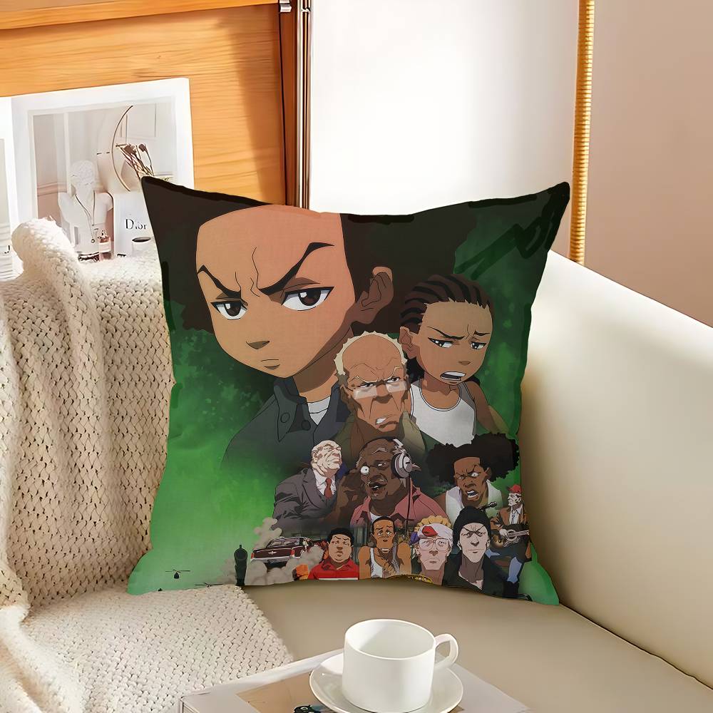 B-Boondocks Cartoon Pillowcase Toon Gift Cushion Cover Bedroom Home Sofa Chair Seat Decor Pillow Case