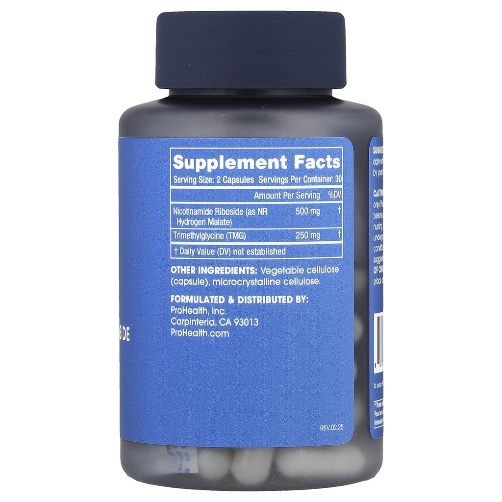 ProHealth Longevity Niacinamide Riboside Pro 500, 60 Capsules
