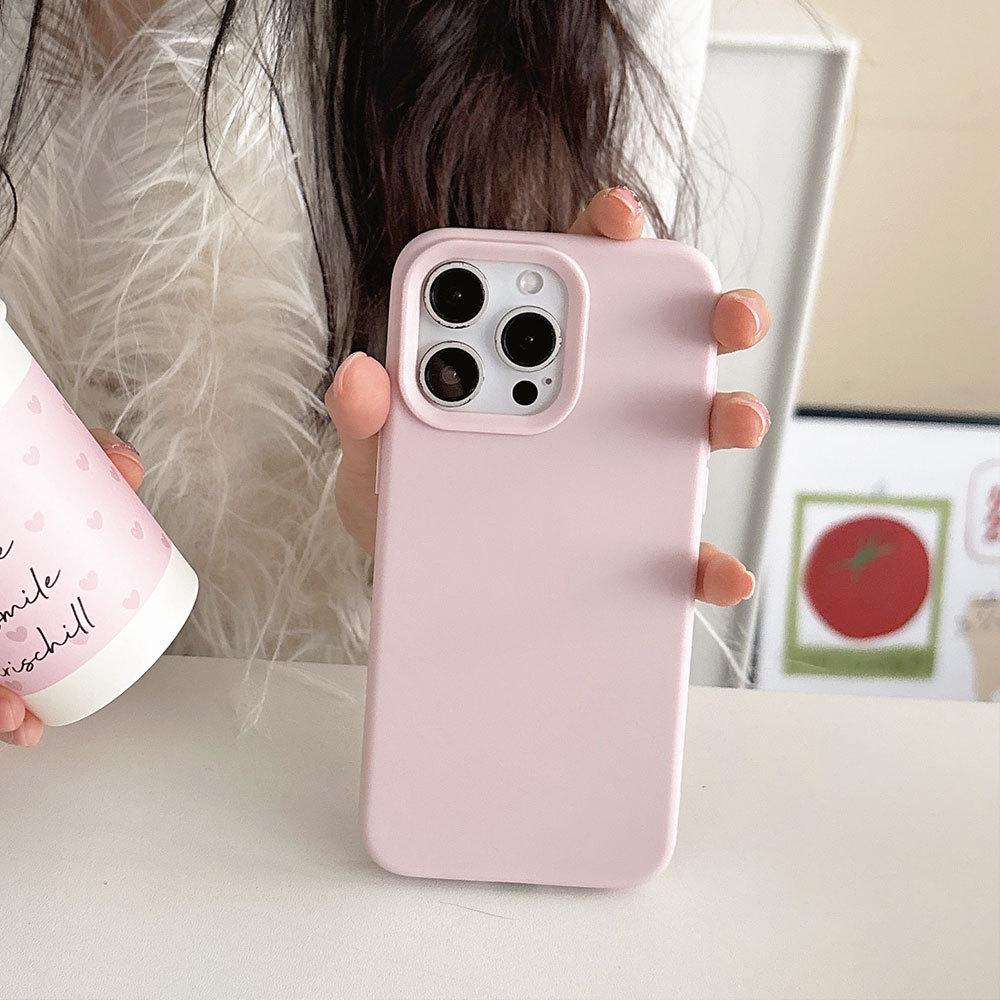 Minimalist iPhone 12-16 Protective Case: Soft Shell, Macaron Colors
