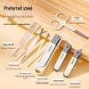 Portable German Manicure Set: Nail & Ear Pick Clippers for Thick Nails