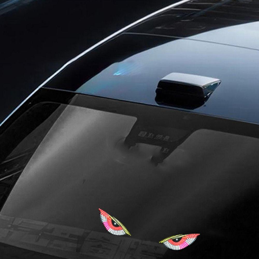 Luce di Avvertimento Solare a LED Decorativa per Auto Sensore di Luce Luce di Avvertimento Ricaricabile Occhio Maligno Luce per Auto