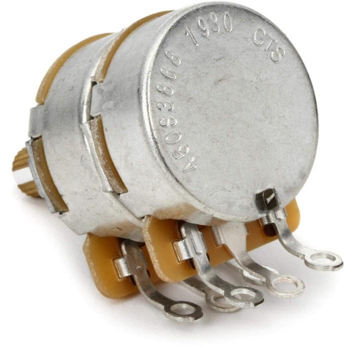 Fender Parts Dual 500K/250K Split Shaft Potentiometer Silver