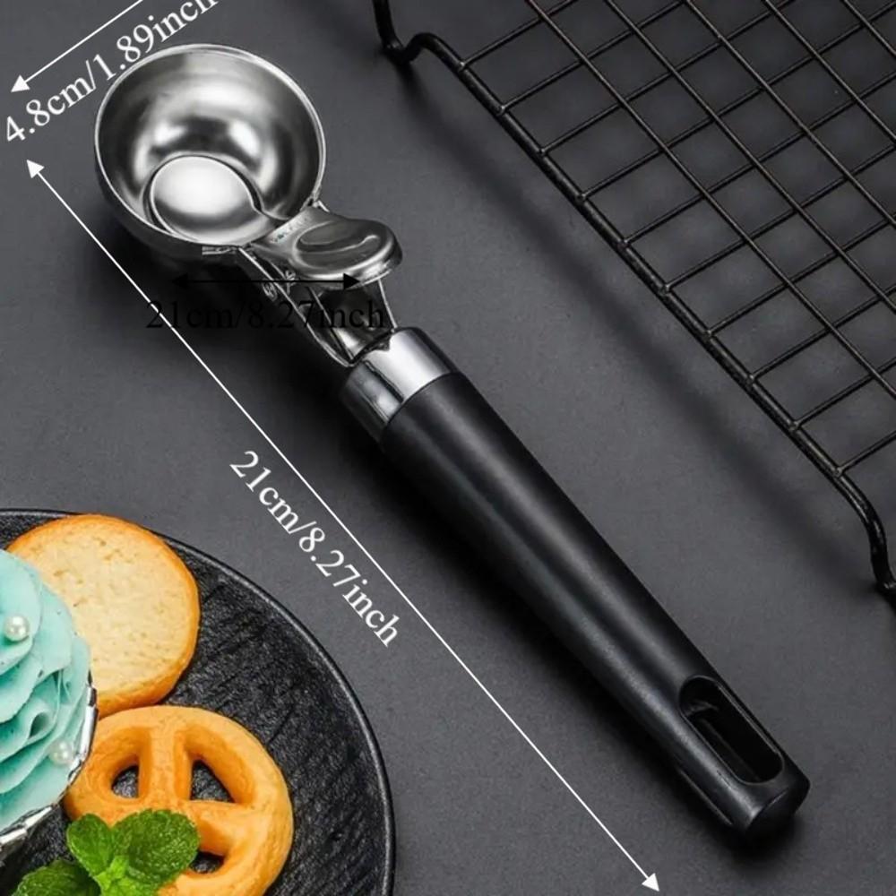 Non-stick Ice Cream Scoop 304 Stainless Steel Watermelon Ball Scoop Sundaes Scoop  Fruit