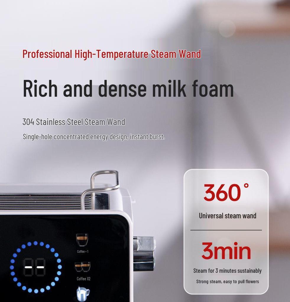 Taliansky espresso kávovar 20 bar: Poloautomatický, Dvojitá extrakcia, Horúci a studený, so zabudovaným mlynčekom pre domáce použitie