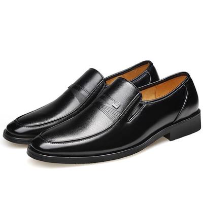 Nowa Moda Skórzane Buty Męskie Obuwie Płaskie Męskie Buty Casual Czarne Markowe Męskie Obuwie Wsuwane Męskie Buty Biznesowe A2766