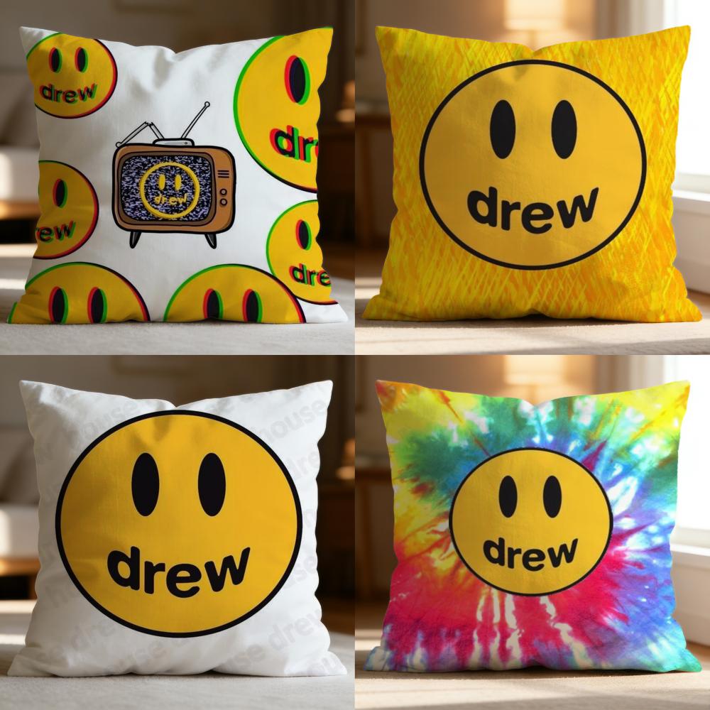 Hot D-DDrew House Cushion Cover Soft Washable Pillow Case Multi-Scene for Couch Bed Travel Office Use