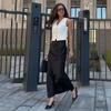 Women Long Leopard Print Ankel-Length Skirts High Waist