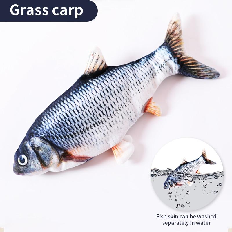 

Игрушка для кошек и собак, рыба, зарядка через USB, электрическая дискета, имитация рыбы, интерактивная тренировка, шлифовка зубов, игрушки для жевания домашних животных