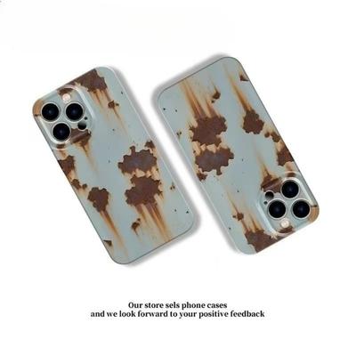 Fashion Blue Rusty Pattern  Retro Rust Design Phone Case for IPhone 16 Pro 15 14 13 12 11 Pro Max Plus Shockproof Back  Cover