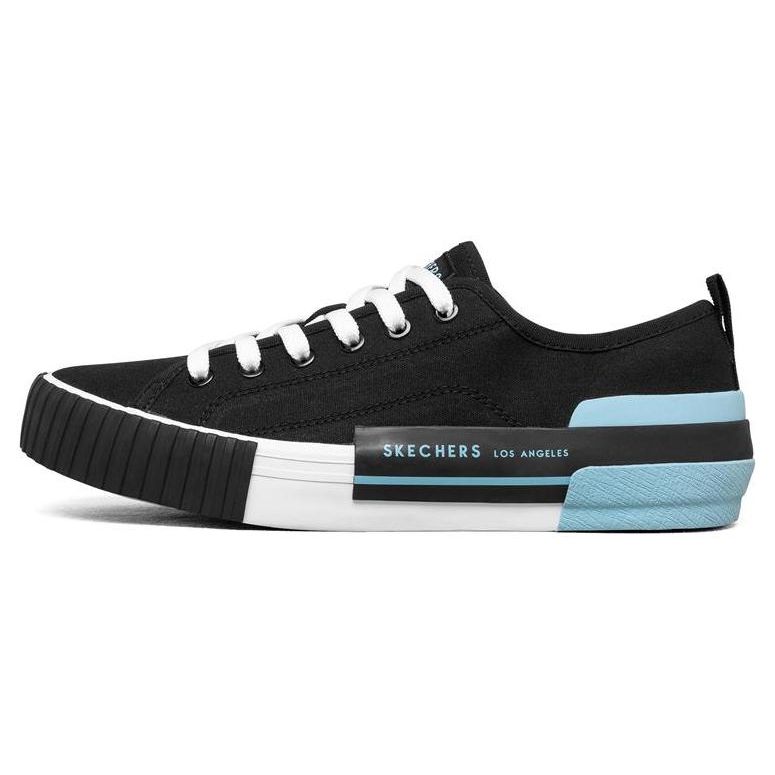 Skechers New Moon Canvas Низкие кеды-скейтеры Женские кроссовки Черный Синий 155389-BKBL 36
