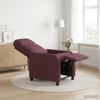 Massage Recliner Chair Purple Fabric