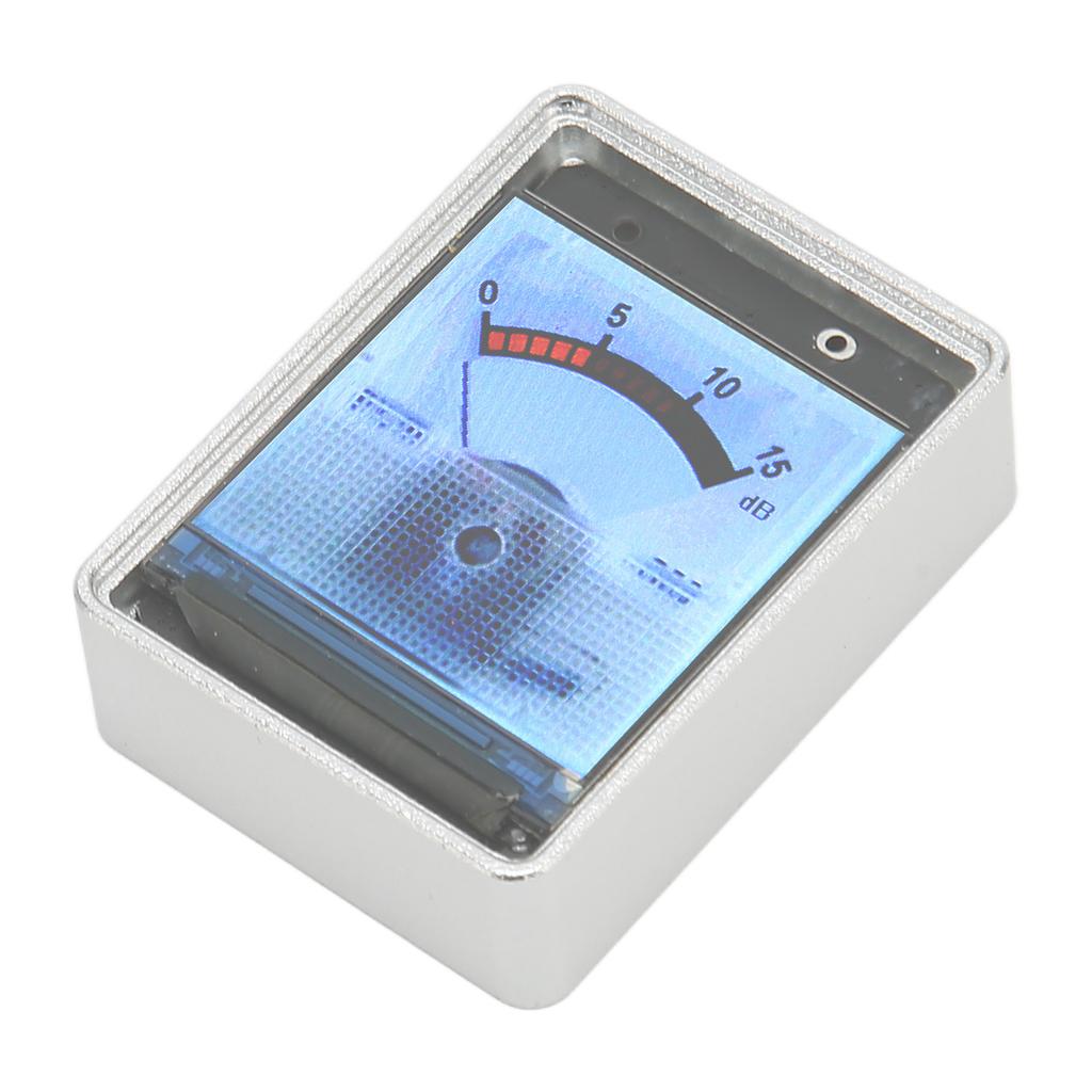 VU Meter Aluminium Alloy Shell 1.3 Inch Display Voice Activated Button Adjustment VU Panel Meter Lev