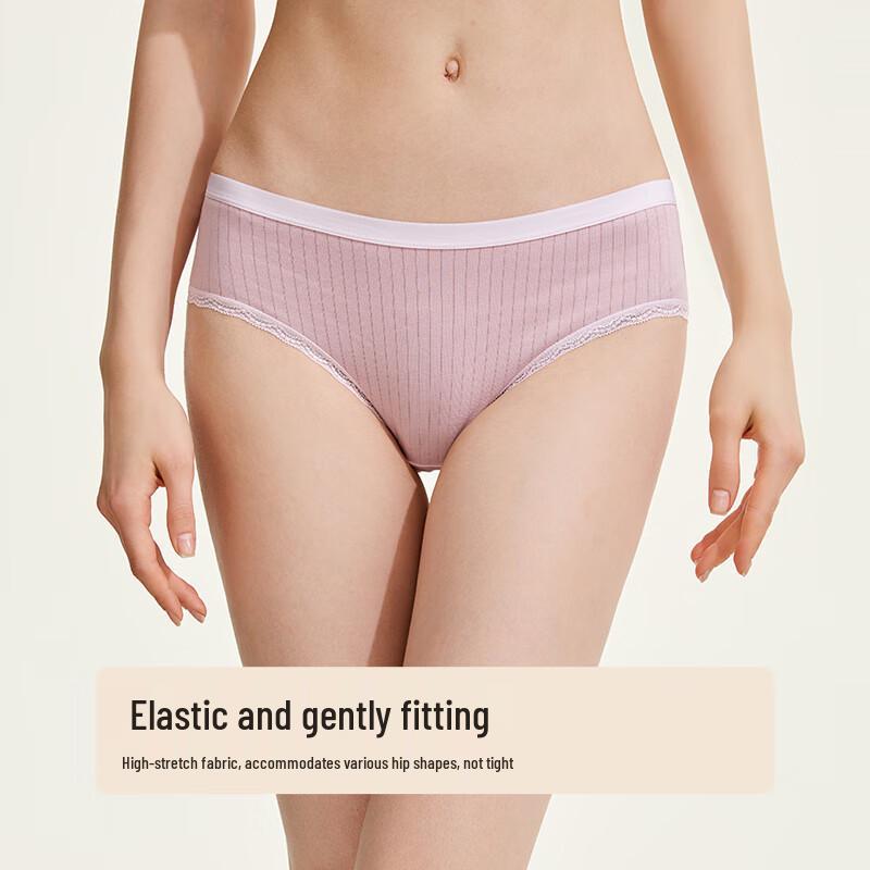 Urban Beauty Women's Antibacterial Cotton Low-Rise Briefs 3-Pack