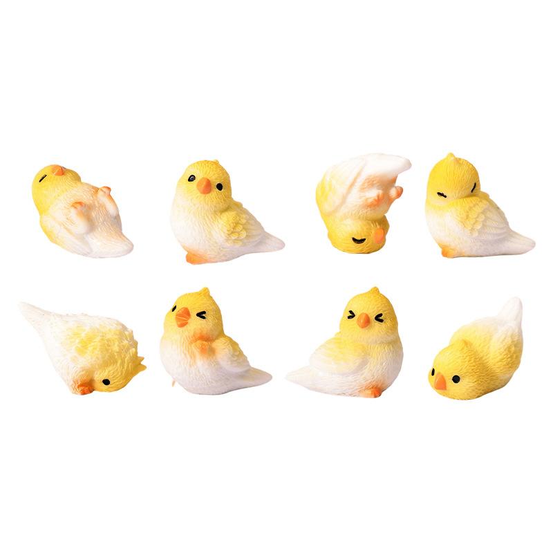 Micro Landscape Ornaments, Cute Simulated Little Parrots, Home Desktop Resin Craft Decorative Small Ornaments Accessories
