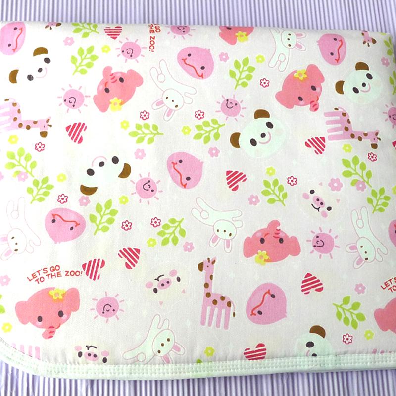 

Милый мультяшный печатный детский подгузник из хлопка, водонепроницаемый подгузник 60cm by 75cm розовый