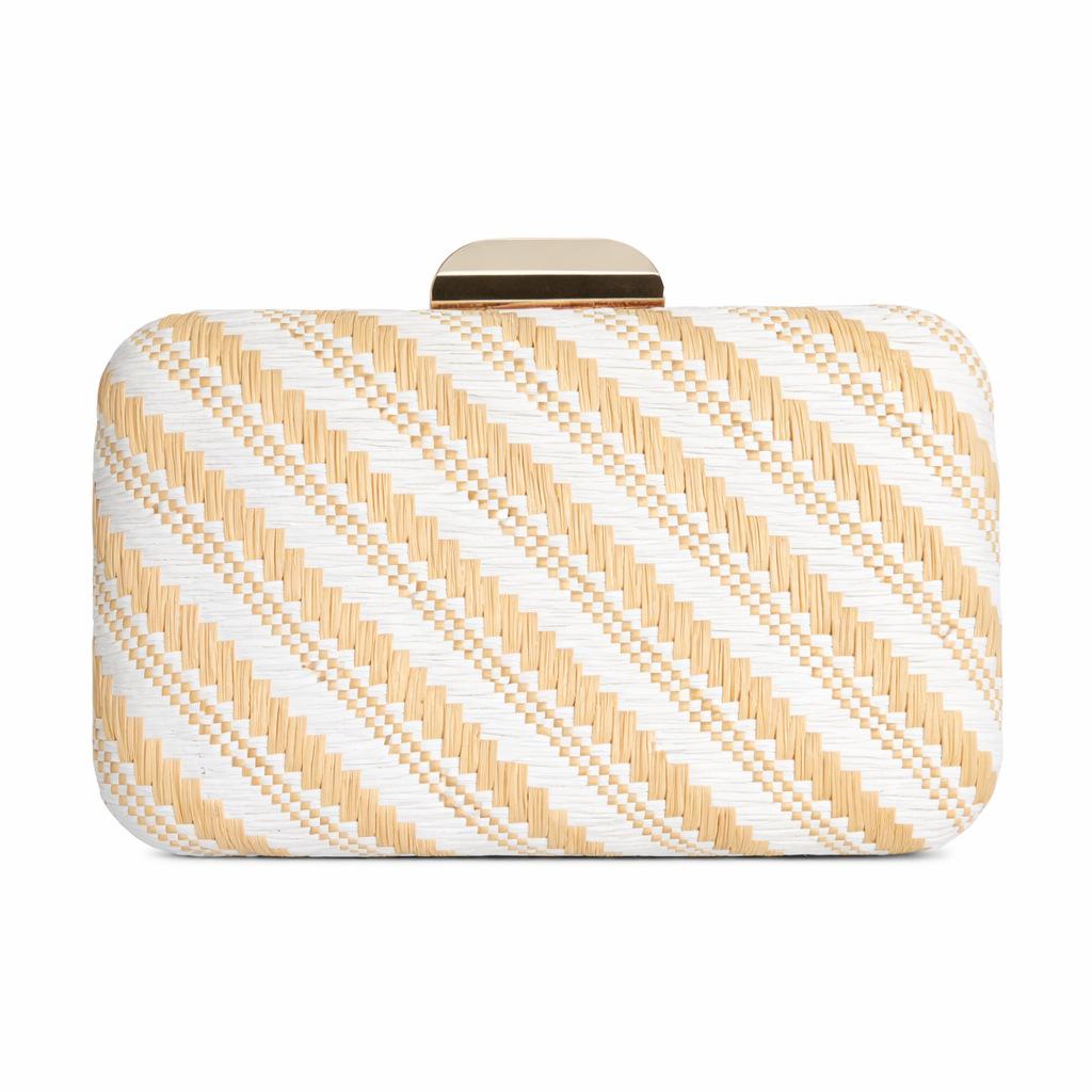 

2026 New Women s Woven Striped Handbags Fashionable Design Square Box Bag Magnetic Buckle Messenger Bag Purses