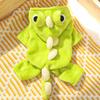 Pet Clothing Flannel Dog Warm Jumpsuits Dinosaur Shape Cute Puppy Pajamas Soft Comfortable Dog Four Legs Clothes Pet Show
