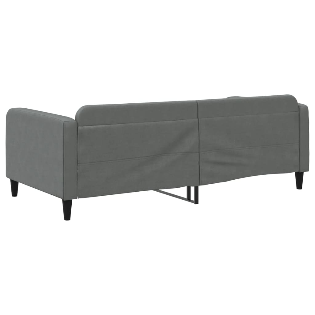 Vidaxl Sofa With Sleeping Function, Dark Gray, 100X200 Cm, Upholstered In Fabric