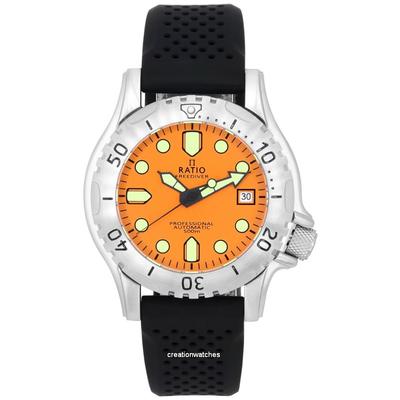 Reloj para hombre FreeDiver Professional con esfera naranja y zafiro automático RTF017 500M