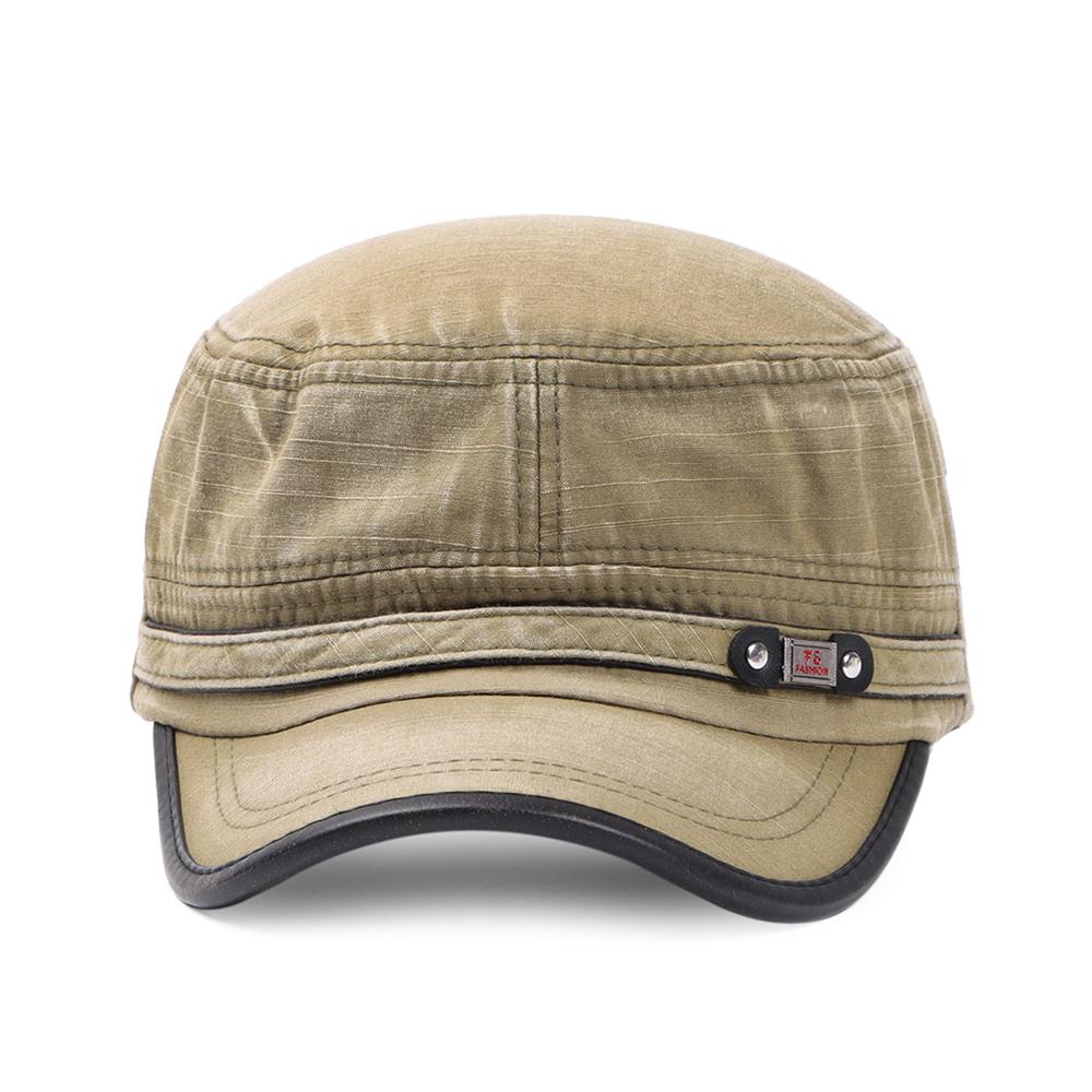 Casual Breathable Adjustable Cadet Hat Peaked Cap Sun Cap Baseball Cap