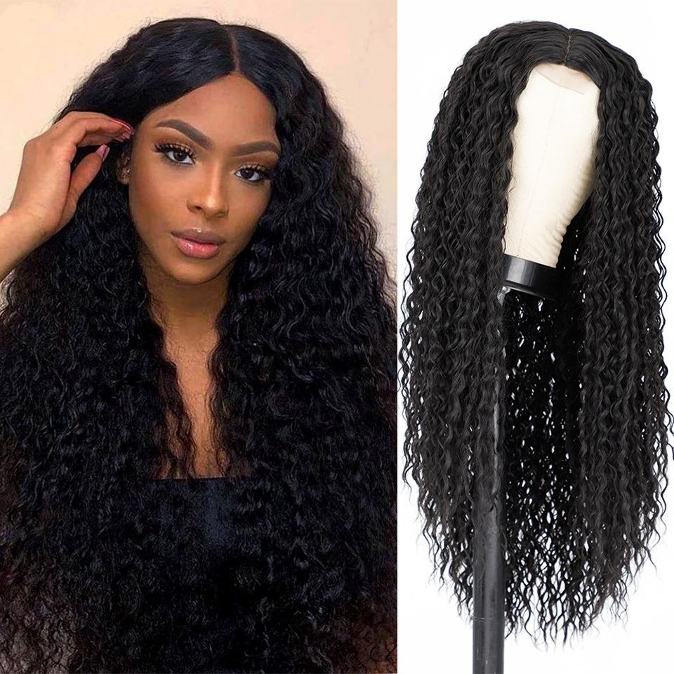 Before the New Product, Lace Long Curly Hair, Hot-selling In Africa, Burgundy Small Curl Lace Long Curly Hair, In Stock.