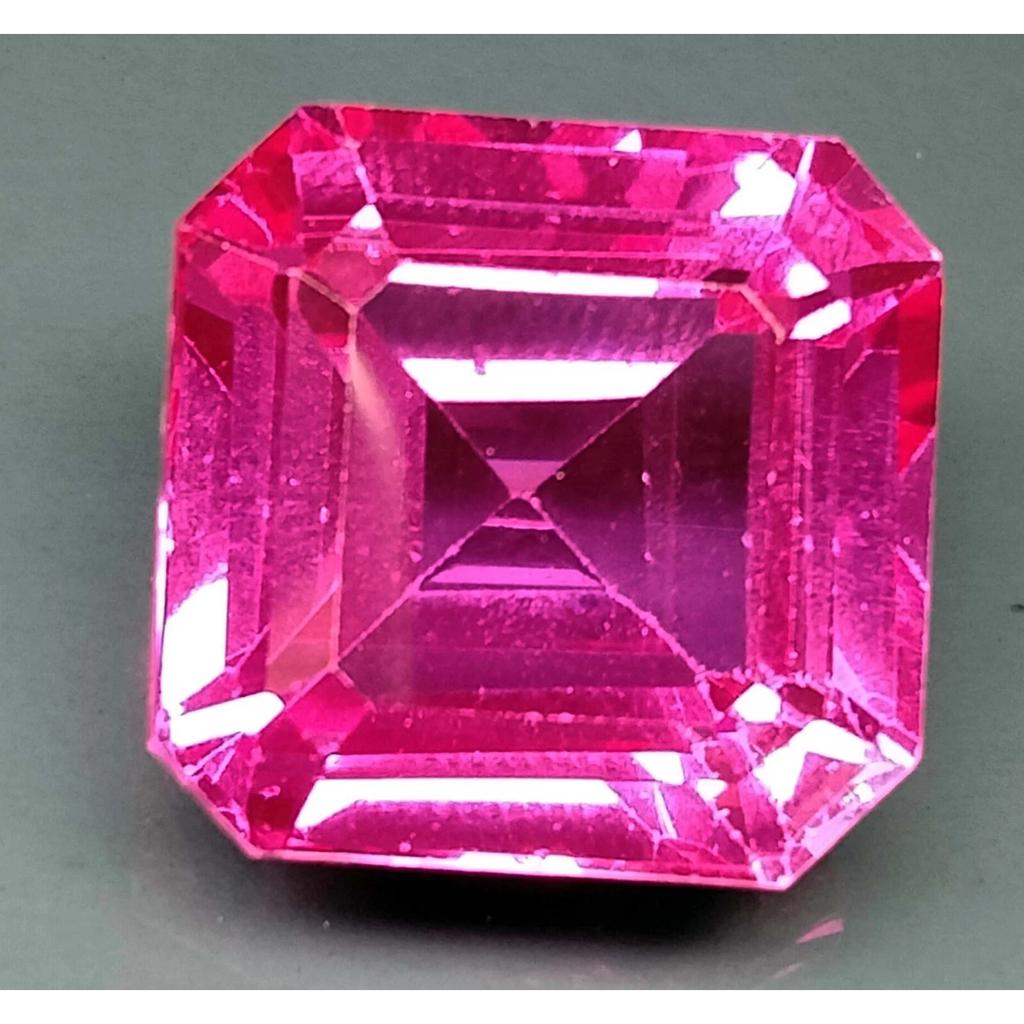 Asscher Cut Natural Pink Sapphire 19-20 Ct Beautiful Certified Loose Gemstone