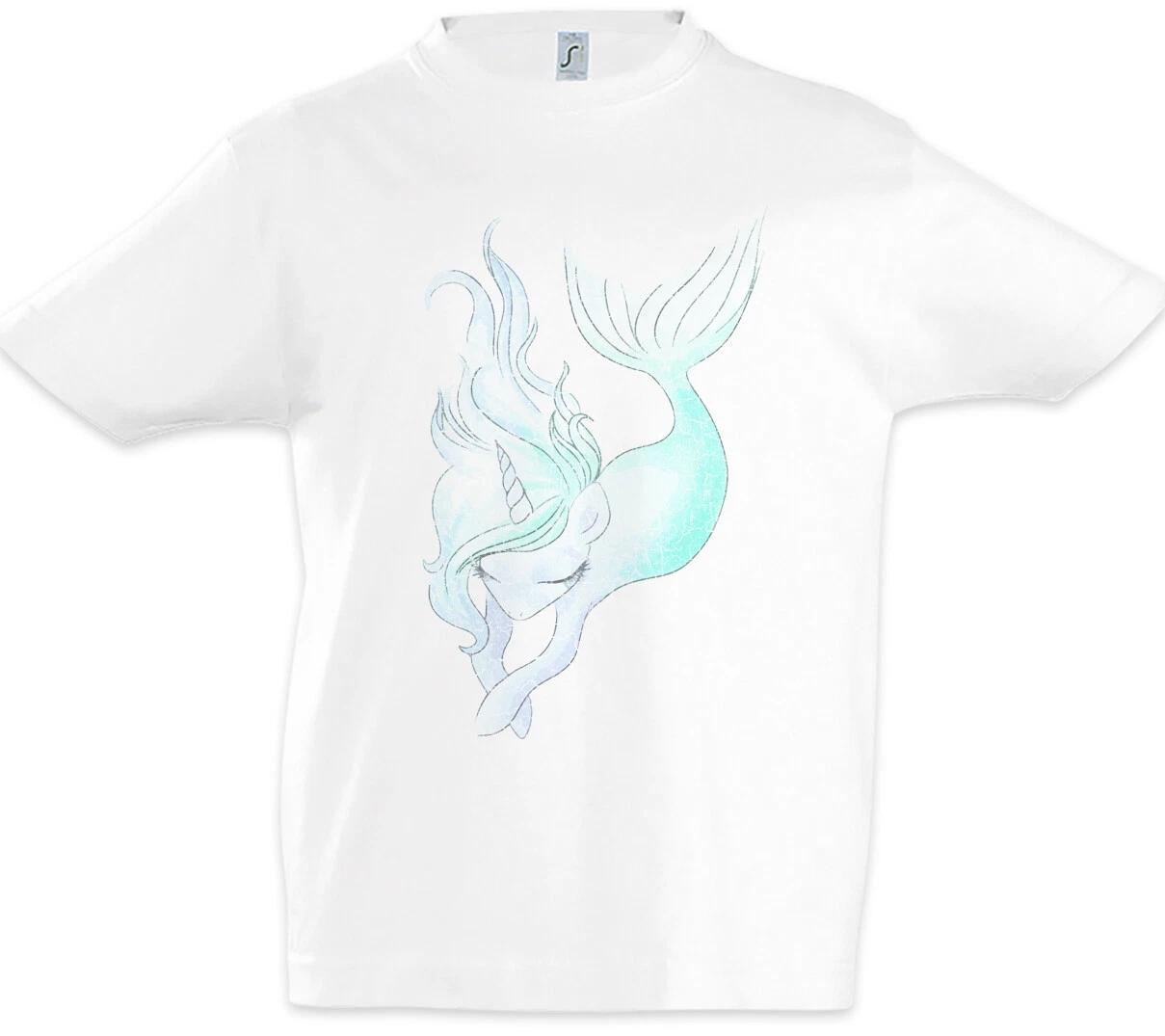 Unimaid II Kids Boys kids boys T-Shirt Unicorn Mermaid Fun Fusion Mermaid Unicorn 100