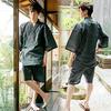 Kyoto Kimonomachi Original Multicolored Striped Cotton and Size Day Plus Sizes [KIMONOMACHI] Men's Jinbei, Linen, Small, Father's Gift, Loungewear,