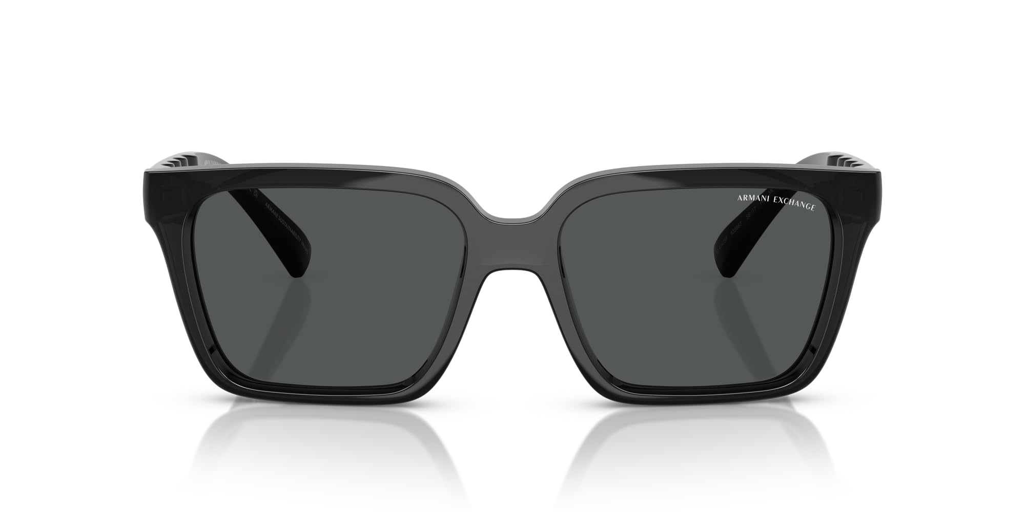 

Солнцезащитные очки 0AX4147SF БЛЕСТЯЩИЙ ПРОЗРАЧНЫЙ СЕРЫЙ 56 [Armani Exchange]