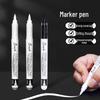 Huidel 710 Large Capacity Liquid Soft Tip White Art Marker